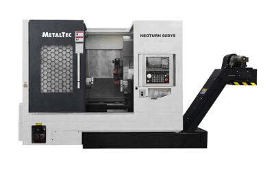 Токарный станок ЧПУ с наклонной станиной и противошпинделем MetalTec NeoTurn 60DYS (Fanuc)