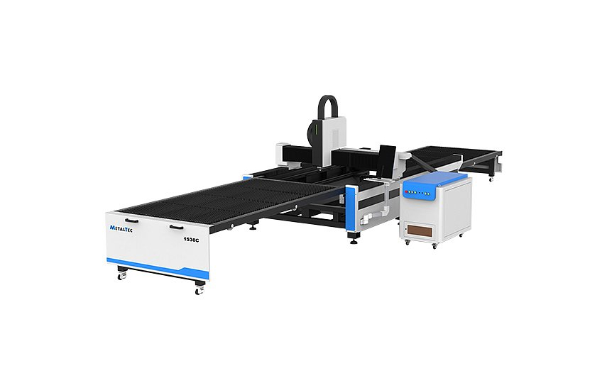 Оптоволоконный лазерный станок для резки металла с ручной сменой рабочих столов MetalTec 1530C (3000W)