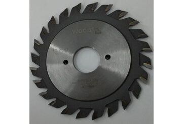Подрезная составная пила WoodTec для форматно-раскроечных станков Ø100 х 22 х 2,8-3,6 Z = 12 + 12